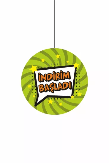 İndirim Başladı Dönkartı 30x30 cm Modelleri ve Fiyatları | Zajabaskı