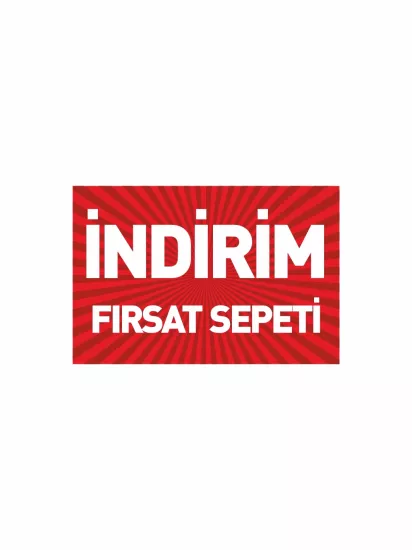 İndirim Fırsat Sepeti PVC Etiket | Mandallı Kampanya Kartı | Mağaza Sepet Etiketi | Zajabaskı