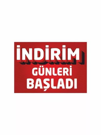 İndirim Günleri Başladı Afişi Modelleri ve Fiyatları | Mağaza Vinil Branda Baskı Zajabaski