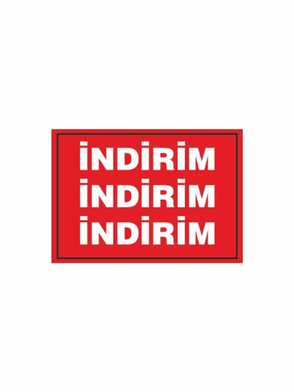 İndirim İndirim PVC Etiket | Mandallı Kampanya Kartı | Mağaza İndirim Etiketi | Zajabaskı
