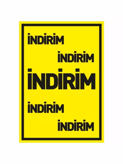 İndirim Mağaza Ayaklı Karşılama Panosu | Zajabaskı