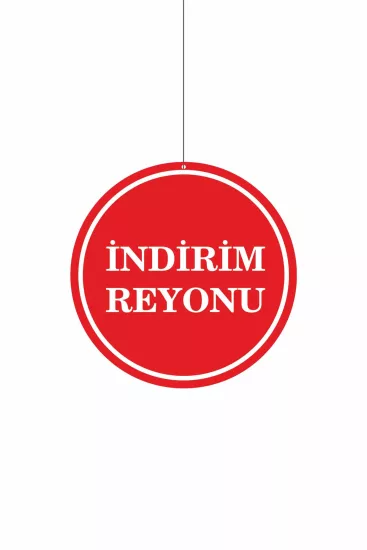 İndirim Reyonu Mağaza Dönkartı | Çift Yön Baskılı Zajabaskı