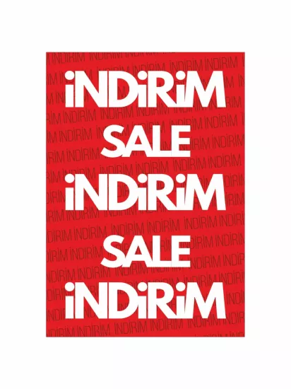 İndirim Sale İndirim Sale Yazılı Mağaza Karşılama Panosu | Zajabaskı