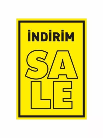İndirim Sale Mağaza Ayaklı Karşılama Panosu | Zajabaskı