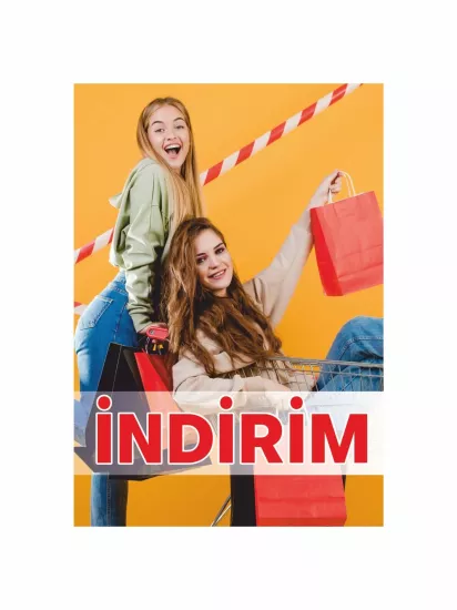 İndirim Yazılı Görsel Mağaza Ayaklı Karşılama Panosu Modelleri ve Fiyatları | Zajabaskı