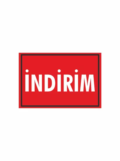 İndirim Yazılı PVC Etiket | Mandallı Kampanya Kartı | Mağaza İndirim Etiketi | Zajabaskı