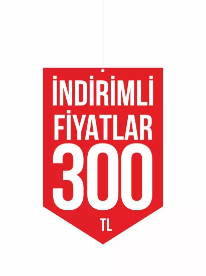 İndirimli Fiyatlar 300 TL Mağaza Dönkart Foreks 30x20 cm | ZajaBaskı
