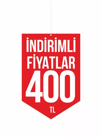 İndirimli Fiyatlar 400 TL Mağaza Dönkart Foreks 30x20 cm | ZajaBaskı