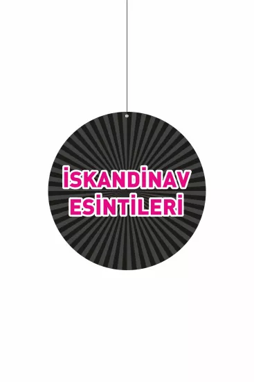 İskandinav Esintileri Mağaza Dönkartı | Çift Yön Baskılı Zajabaskı