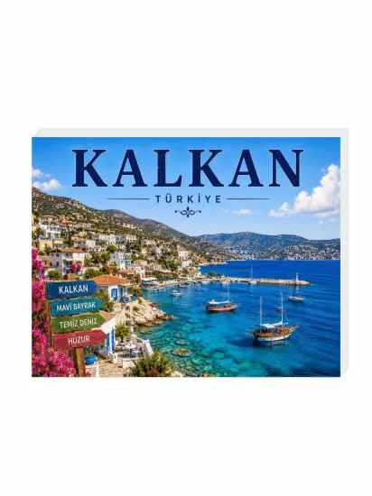 Kalkan Magnet Buzdolabı Süsü | Antalya Tatil Magneti | ZajaBaskı