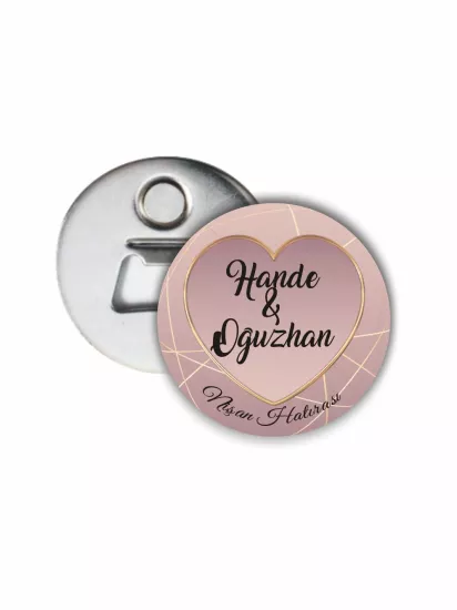 Kalp Konsept Söz Nişan Açacak Magneti | 58mm Magnet Açacak Modelleri | Zajabaskı