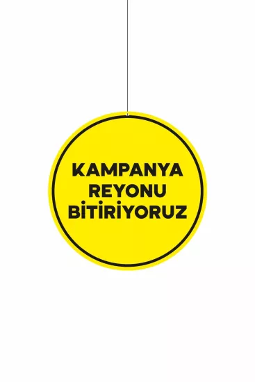 Kampanya Reyonu Bitiriyoruz Mağaza Dönkartı | Zajabaskı Çift Yön Baskı