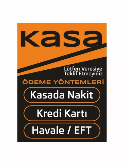 Zajabaskı – Kasa Levhası Turuncu Siyah Renk 40x30 cm