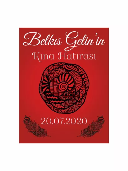 Kına Hatırası Magnet Mandala İzi Konsept Modelleri ve Fiyatları | Zajabaskı