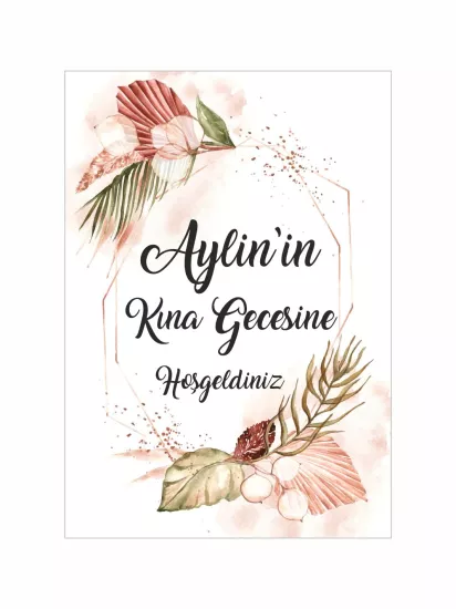 Kına Hatırası Karşılama Panosu Modelleri ve Fiyatları Gelin Konsept | Zajabaskı