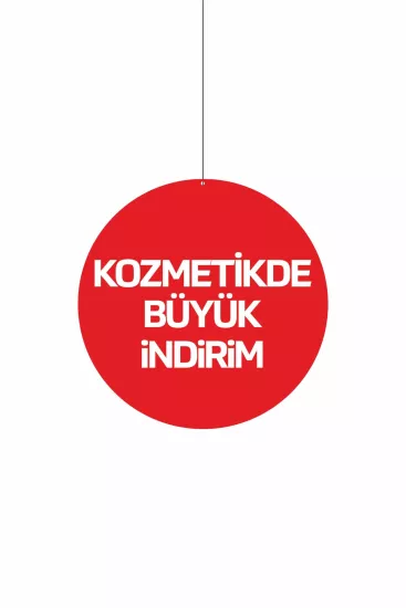 Kozmetikte Büyük İndirim Mağaza Reyon Dönkartı | Zajabaskı