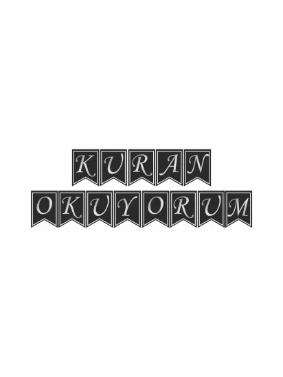Kuran Okuyorum Flama Banner Siyah Gümüş Renk Modelleri ve Fiyatları | Zajabaskı