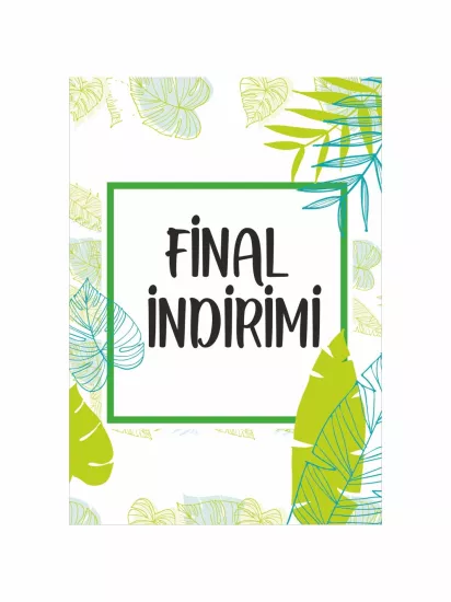 Mağaza Ayaklı Karşılama Pano Final İndirimi Yazılı Modelleri ve Fiyatları | Zajabaskı