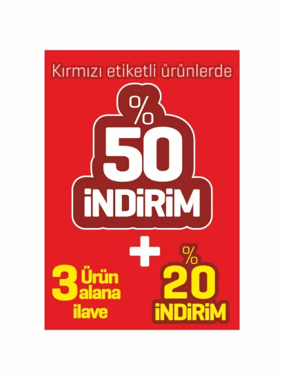 Mağaza Ayaklı Karşılama Panosu %50 İndirim Panosu Modelleri ve Fiyatları | Zajabaskı