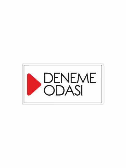 Zajabaskı – Mağaza Deneme Odası Levhası 30x15 cm