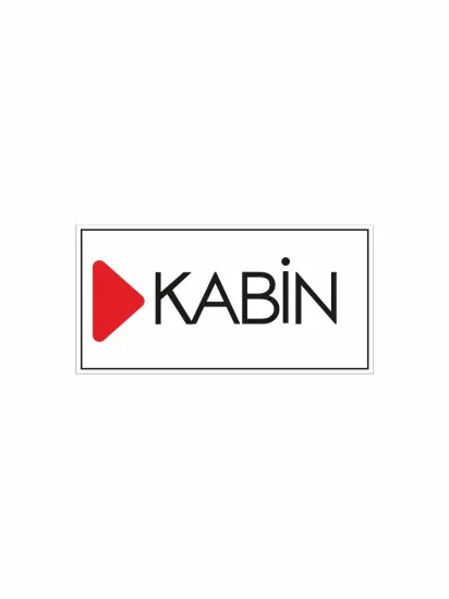 Zajabaskı – Mağaza Kabin Levhası Beyaz Renk 30x15 cm
