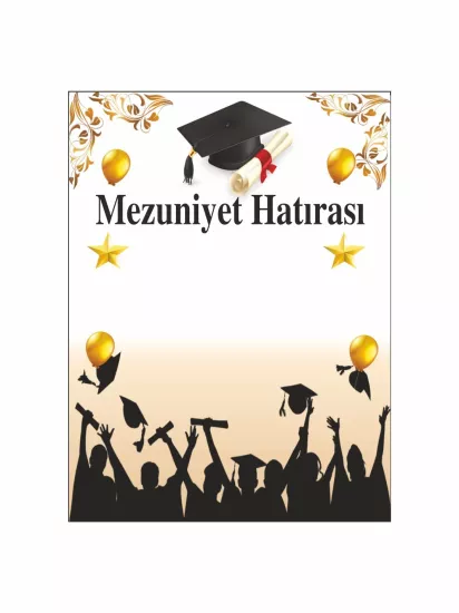 Mezuniyet Hatırası Afiş Kep Atan Öğrenciler Konsept Modelleri ve Fiyatları | ZajaBaskı