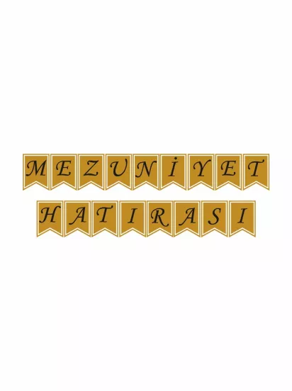 Mezuniyet Hatırası Flama Banner Modelleri ve Fiyatları | Gold Mezuniyet Süsleme Zajabaskı