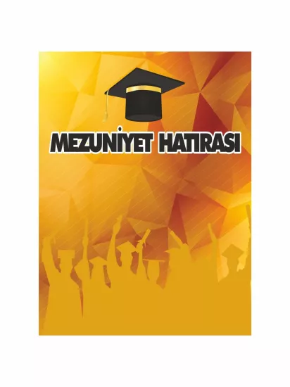 Zajabaskı Mezuniyet Kutlama Afişi Modelleri ve Fiyatları | Sarı Zemin Kep Konsept Arka Fon