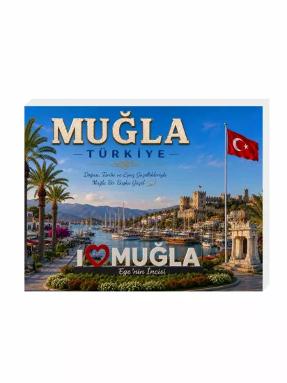 Muğla Buzdolabı Süsü Magnet | Muğla Hatıra Magnet | ZajaBaskı