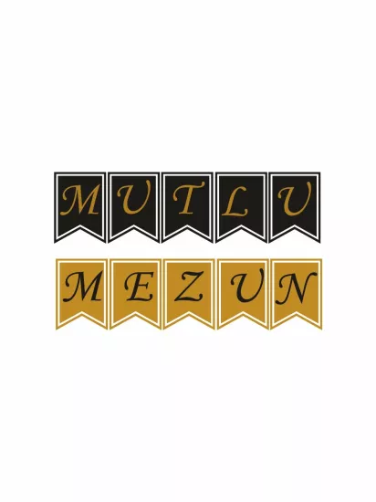 Mutlu Mezun Flama Banner Bayrak Modelleri ve Fiyatları | Siyah Gold Zajabaskı