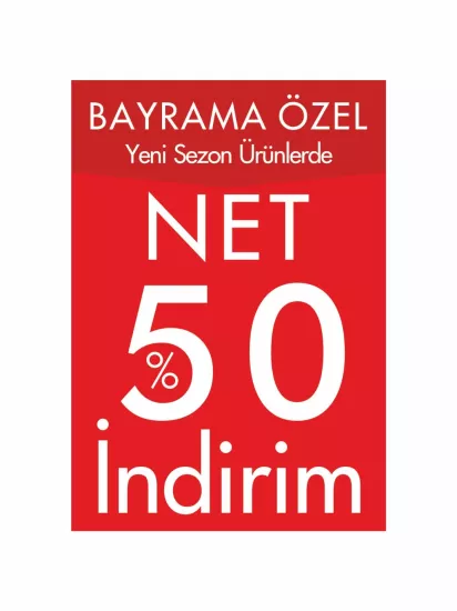 Net %50 İndirim Mağaza Ayaklı Karşılama Panosu Modelleri ve Fiyatları | Zajabaskı