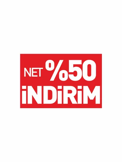 Net %50 İndirim PVC Etiket | Mandallı Kampanya Kartı | Mağaza İndirim Etiketi | Zajabaskı