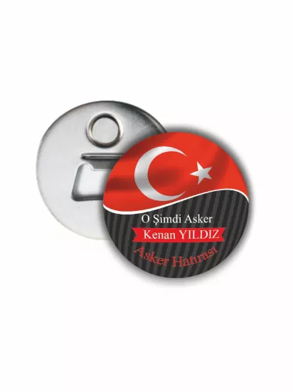O Şimdi Asker Türk Bayrağı Temalı Asker Hatırası Açacak Magnet Modelleri ve Fiyatları | Zajabaskı