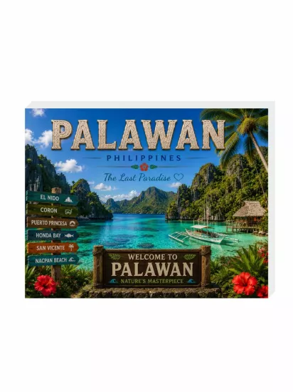 Palawan Buzdolabı Süsü Magnet | Palawan Hatıra Magnet | ZajaBaskı