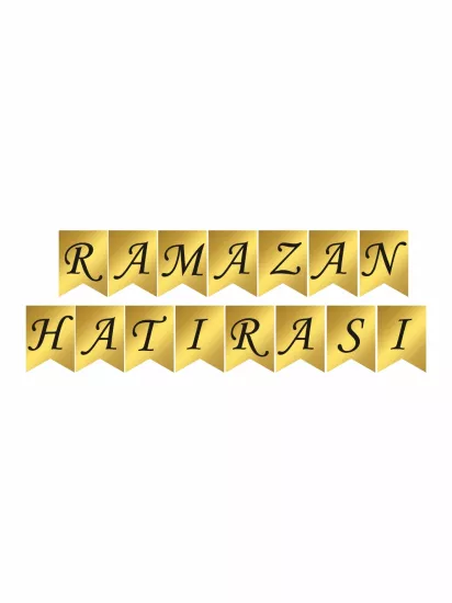 Ramazan Hatırası Flaması Gold Siyah Renk Modelleri ve Fiyatları | ZajaBaskı