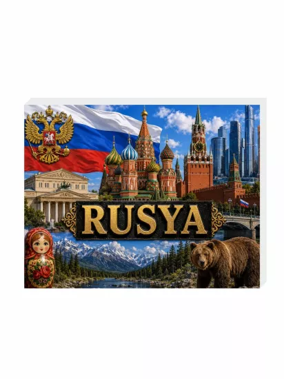 Rusya Buzdolabı Süsü Magnet | Rusya Hatıra Magnet | ZajaBaskı