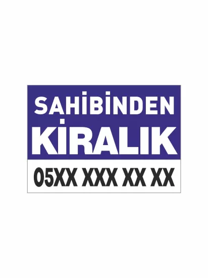 Sahibinden Kiralık Afişi Branda Vinil Baskı Lacivert Renk Modelleri ve Fiyatları | Zajabaskı