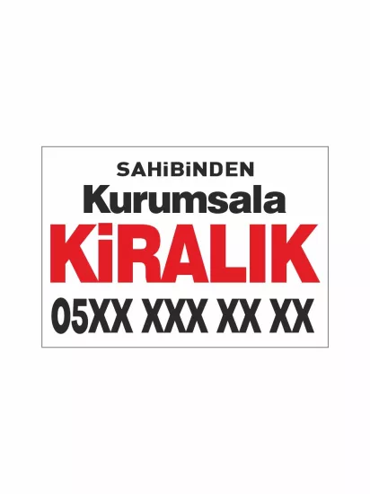 Sahibinden Kurumsala Kiralık Afişi Vinil Branda Baskı Modelleri ve Fiyatları | Zajabaskı
