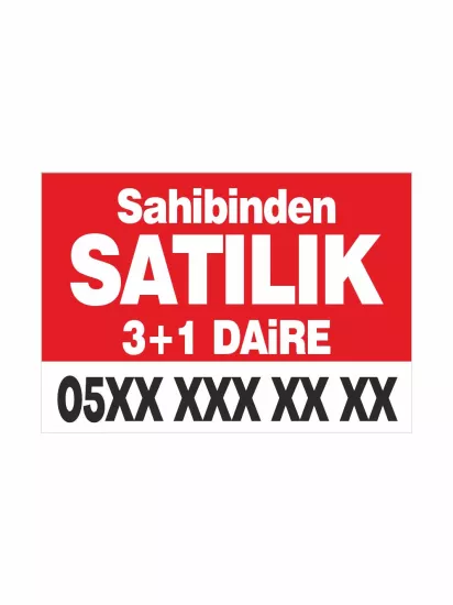Sahibinden Satılık sahibinden-satilik-3+1-daire-afisi3+1 Daire Afişi Branda Vinil Baskı Modelleri ve Fiyatları | Zajabaskı