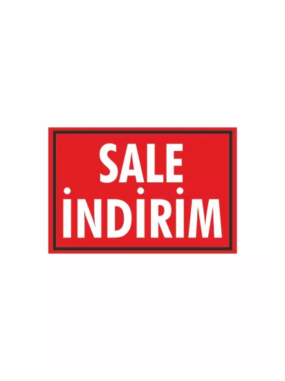 SALE İndirim PVC Etiket | Mandallı Kampanya Kartı | Mağaza İndirim Etiketi | Zajabaskı