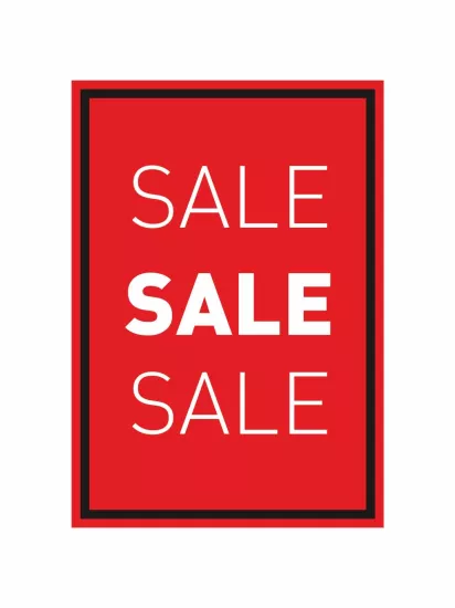 Sale Sale Mağaza İç Mekân Ayaklı Pano Modelleri ve Fiyatları | Zajabaskı