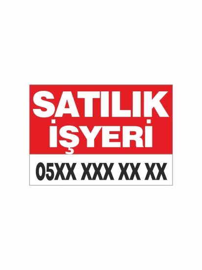 Satılık İşyeri Afişi Branda Vinil Baskı Modelleri ve Fiyatları | Zajabaskı