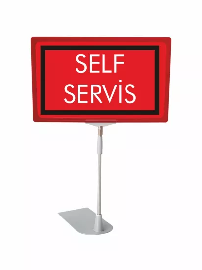 Self Servis A4 PVC Etiketli Çerçeveli Ayaklı Levha Modelleri ve Fiyatları | Zajabaskı