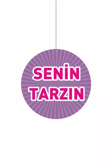 Zajabaskı Senin Tarzın Mağaza Dönkartı 30x30 cm Çift Yön Baskılı – Stilini Öne Çıkar, Hemen Sipariş Ver