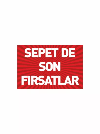 Sepette Son Fırsatlar PVC Etiket | Mandallı Kampanya Kartı | Mağaza Sepet Etiketi | Zajabaskı
