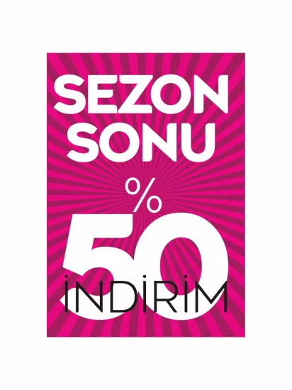 Sezon Sonu %50 İndirim Mağaza İç Mekân Karşılama Ayaklı Pano Modelleri ve Fiyatları | Zajabaskı