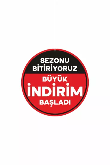 Sezonu Bitiriyoruz Büyük İndirim Başladı Mağaza Dönkartı Modelleri ve Fiyatları | ZajaBaskı