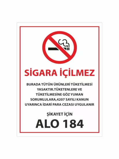 Sigara İçilmez Uyarı Levhası Modelleri ve Fiyatları | Zajabaskı