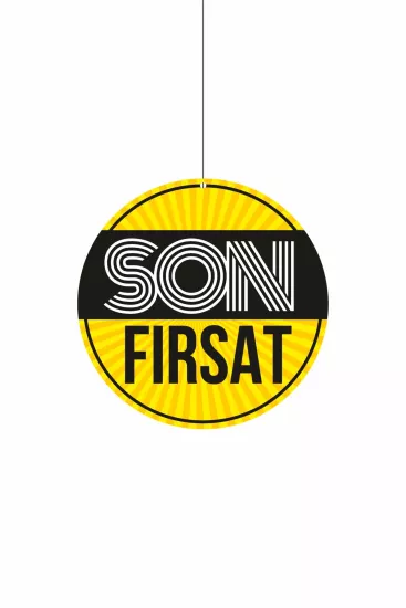 Son Fırsat Yazılı Mağaza Dönkartı 30x30 Modelleri ve Fiyatları | ZajaBaskı