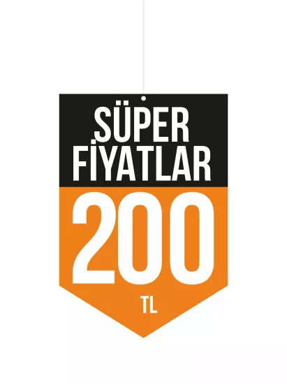 Süper Fiyatlar 200 TL Mağaza Dönkart Foreks 30x20 cm | ZajaBaskı Süper Fiyatlar 200 TL Mağaza Dönkart Foreks 30x20 cm | ZajaBaskı